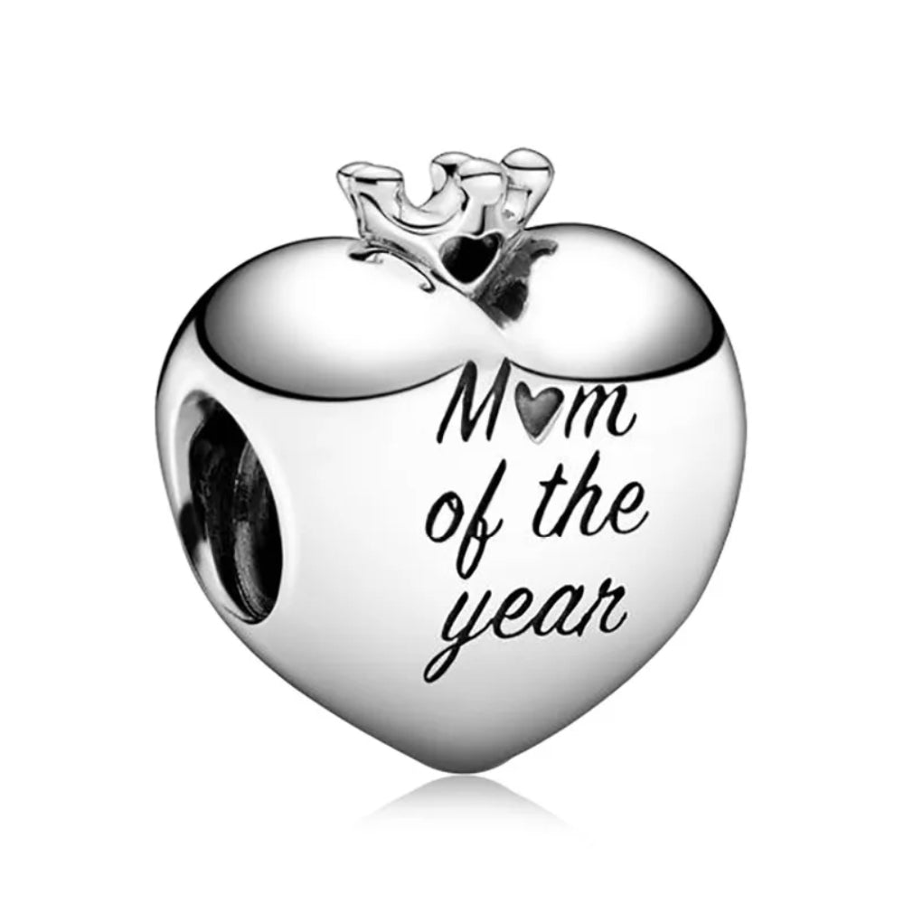 Mom of the Year – Herz-Charm mit Krone