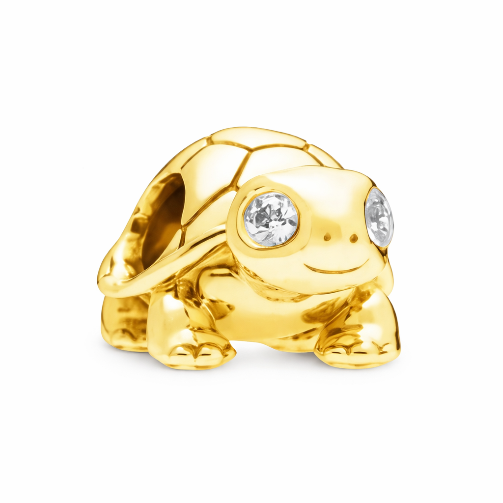 Goldene Glücksschildkröte – Charm