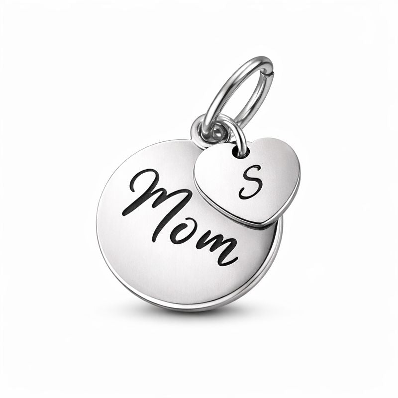 Mom Herz – Gravur-Doppelcharm