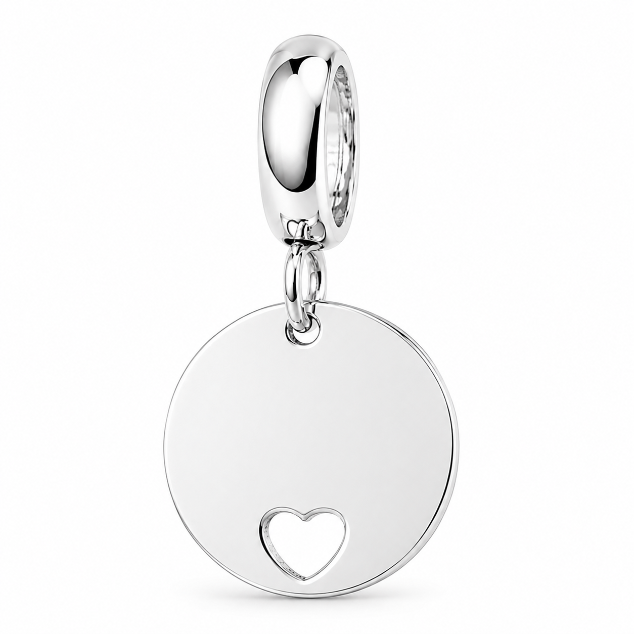 Herzensbotschaft Silber – Gravierbarer Charm