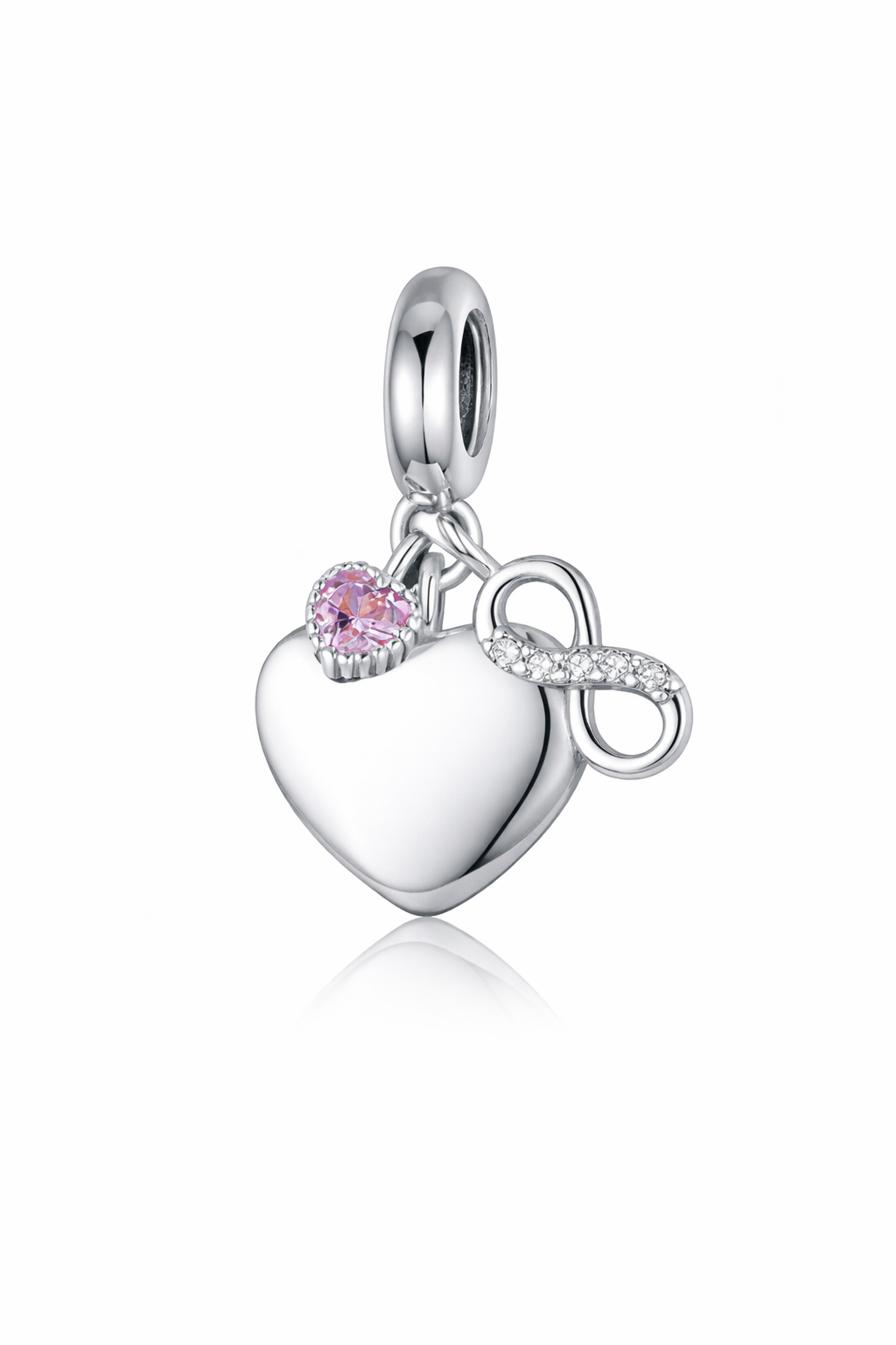 Infinity Herz Gravur – Charm