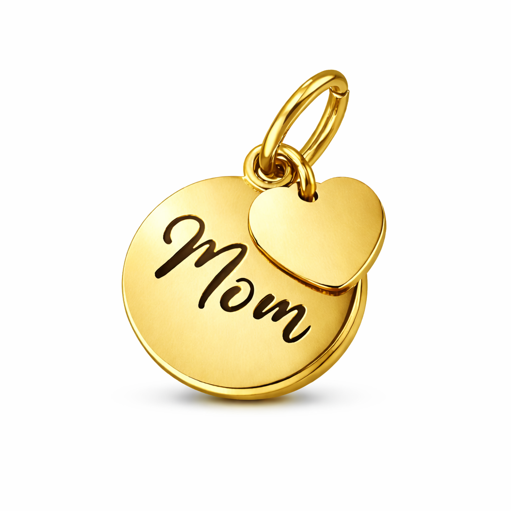 Mom Herz – Gravur-Doppelcharm