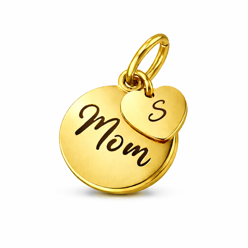 Mom Herz – Gravur-Doppelcharm