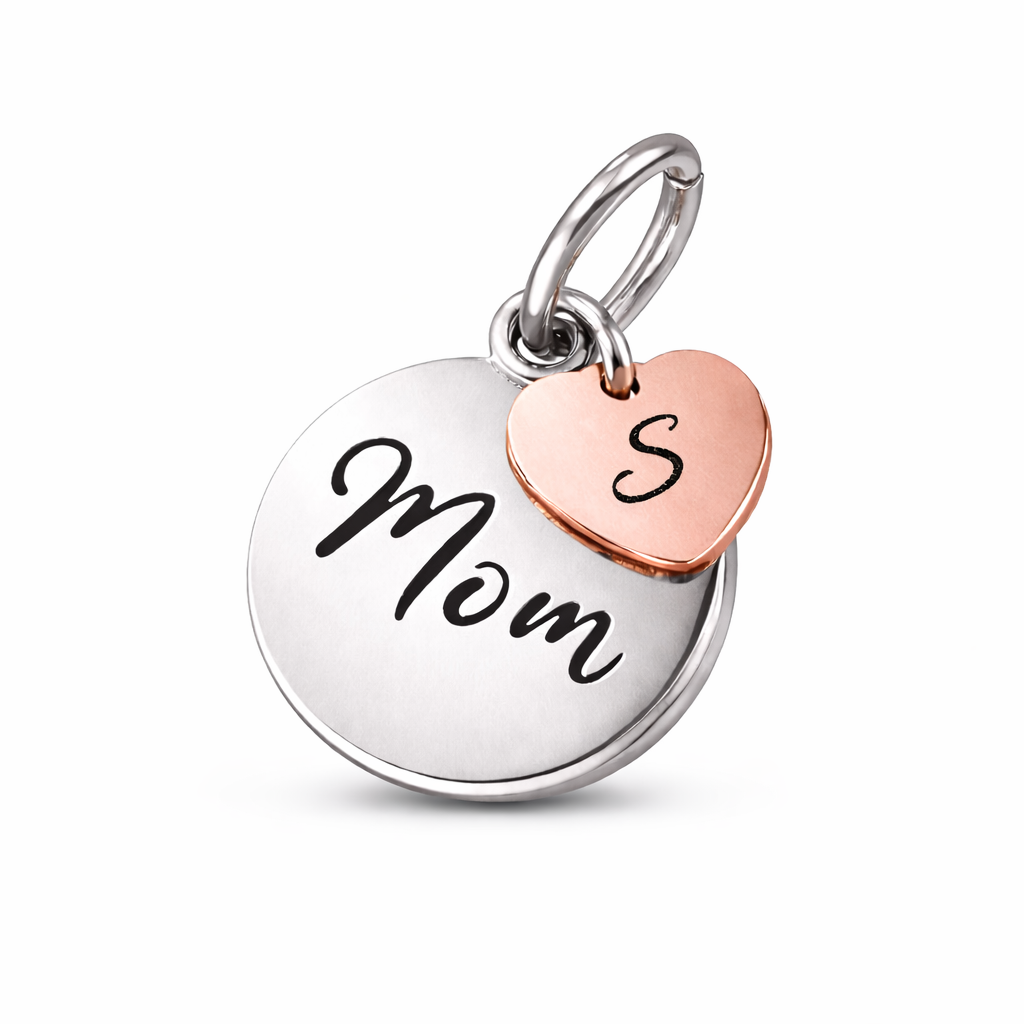 Mom Herz – Gravur-Doppelcharm