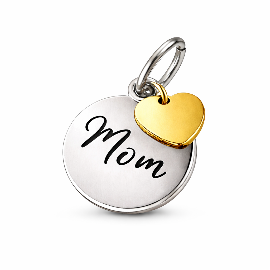 Mom Herz – Gravur-Doppelcharm