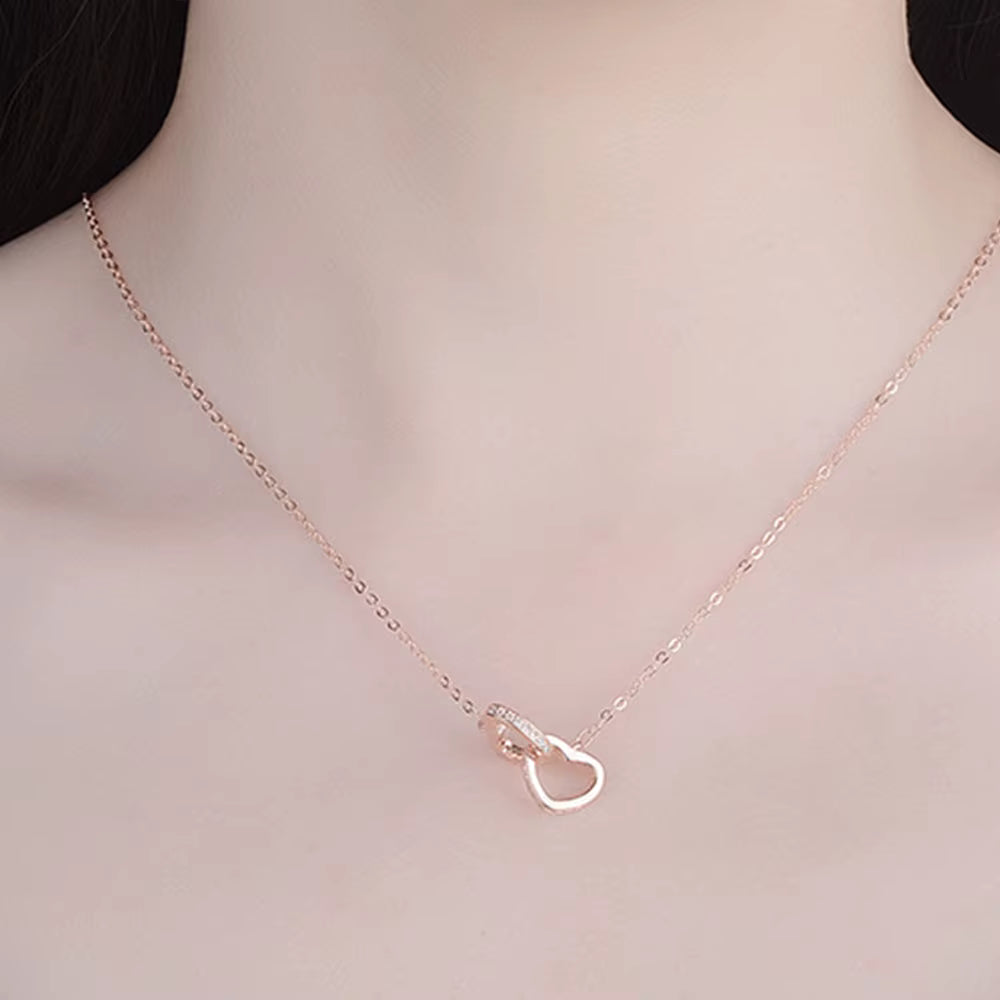 Eternal Bond – Roségold Herz-Kette
