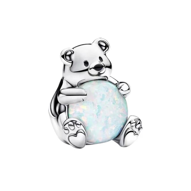 Bär mit Opal – Charm
