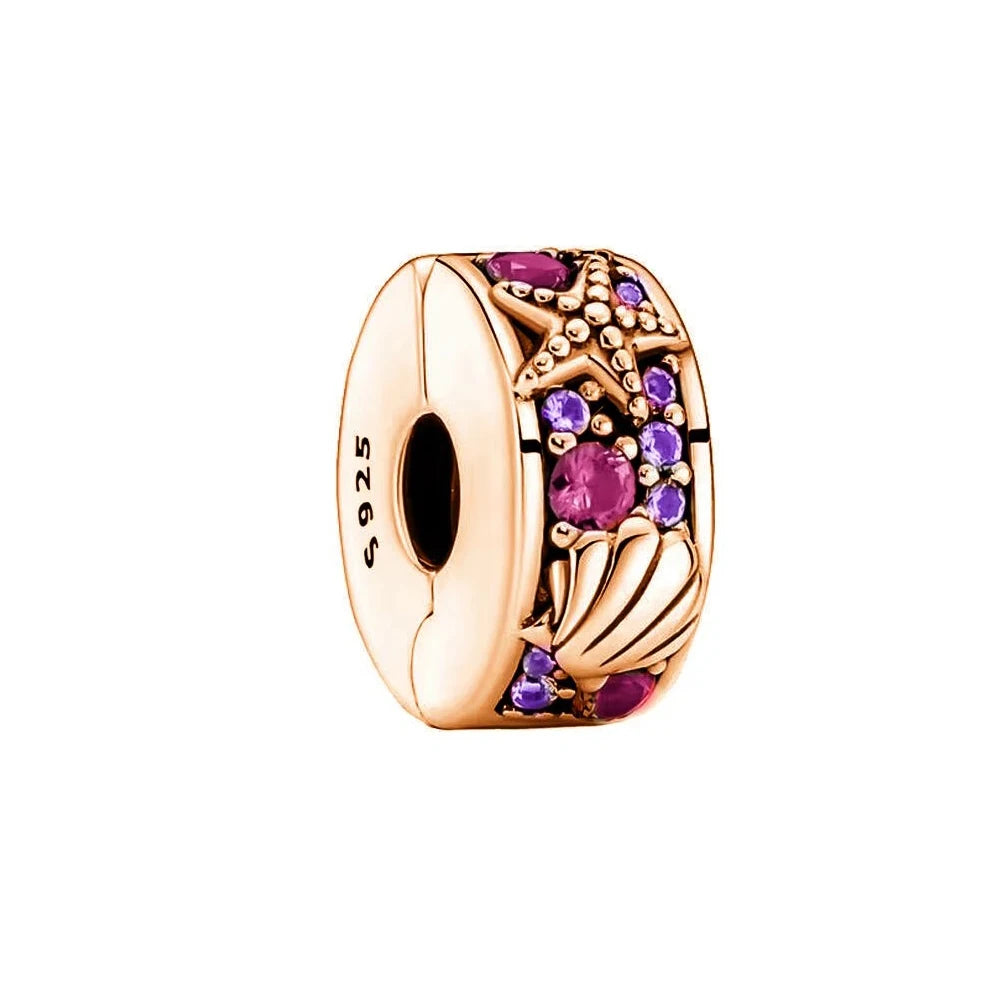 Seestern Muschel rosé – Clip-Charm