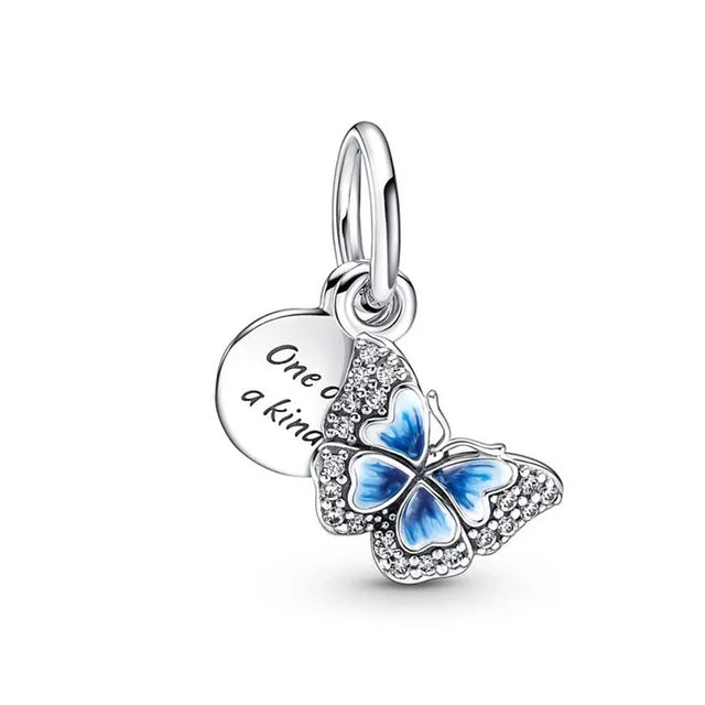 Blauer Schmetterling – Charm