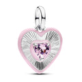 Silver Blush Heart – Herz Charm