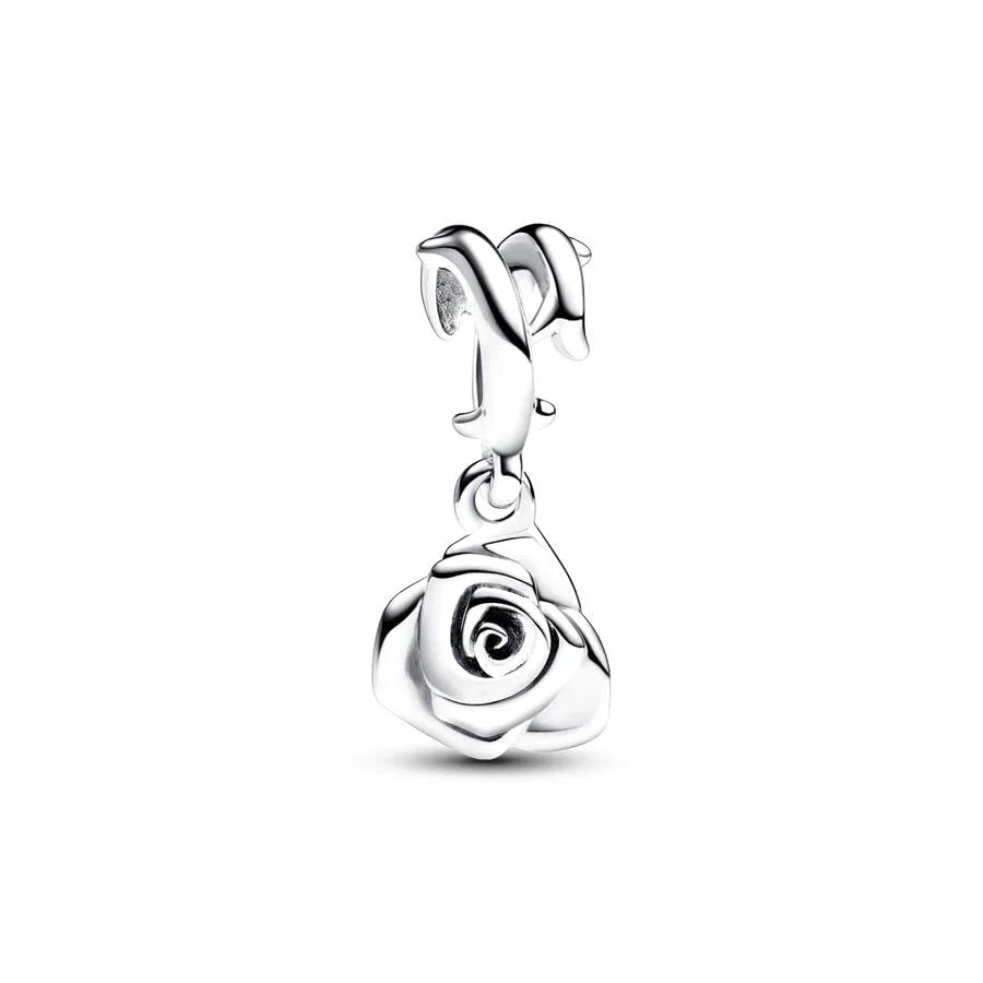 Zeitlose Rose – Charm (Silber)