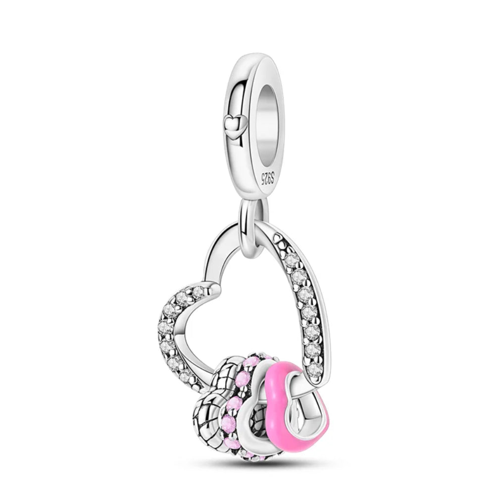 „Love Locks“ mit Herz - Charm