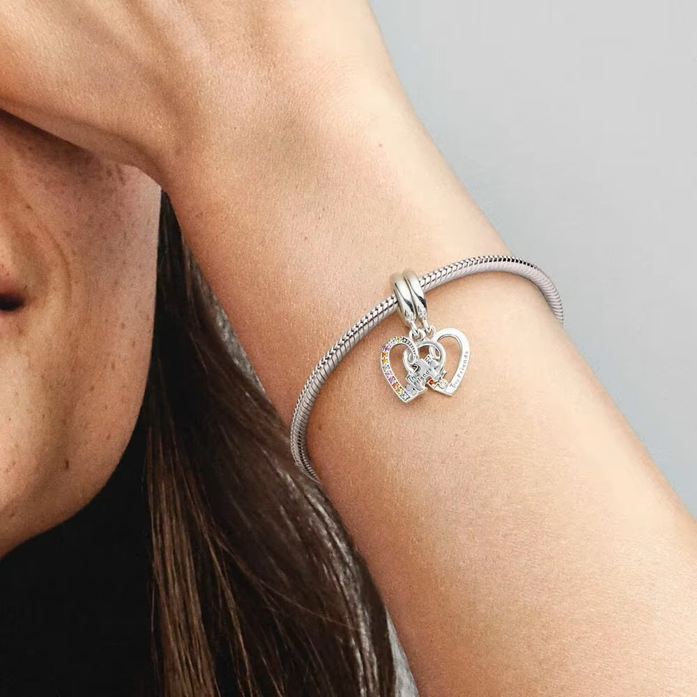 Freundschaft Silber – Doppelcharm