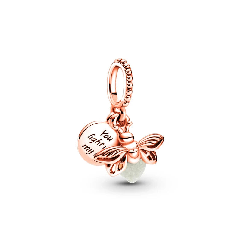 Glühwürmchen – Charm in Roségold
