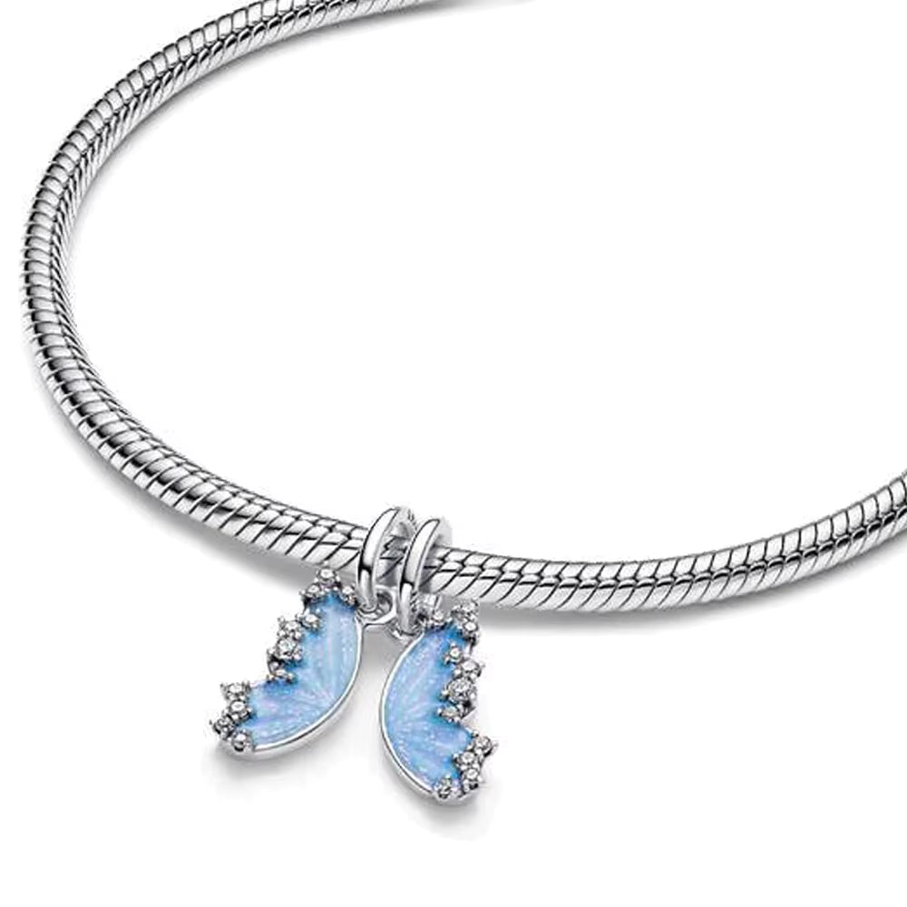 Engelsflügel Blau – Doppel-Charm