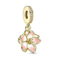 Kirschblüte Gold – Charm-Anhänger