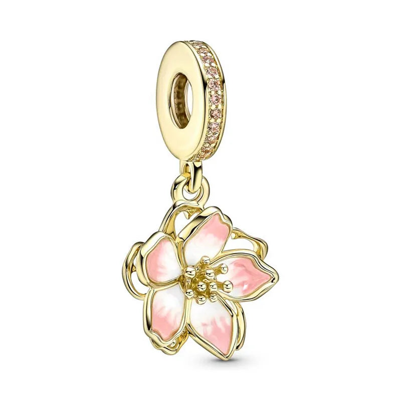 Kirschblüte Gold – Charm-Anhänger