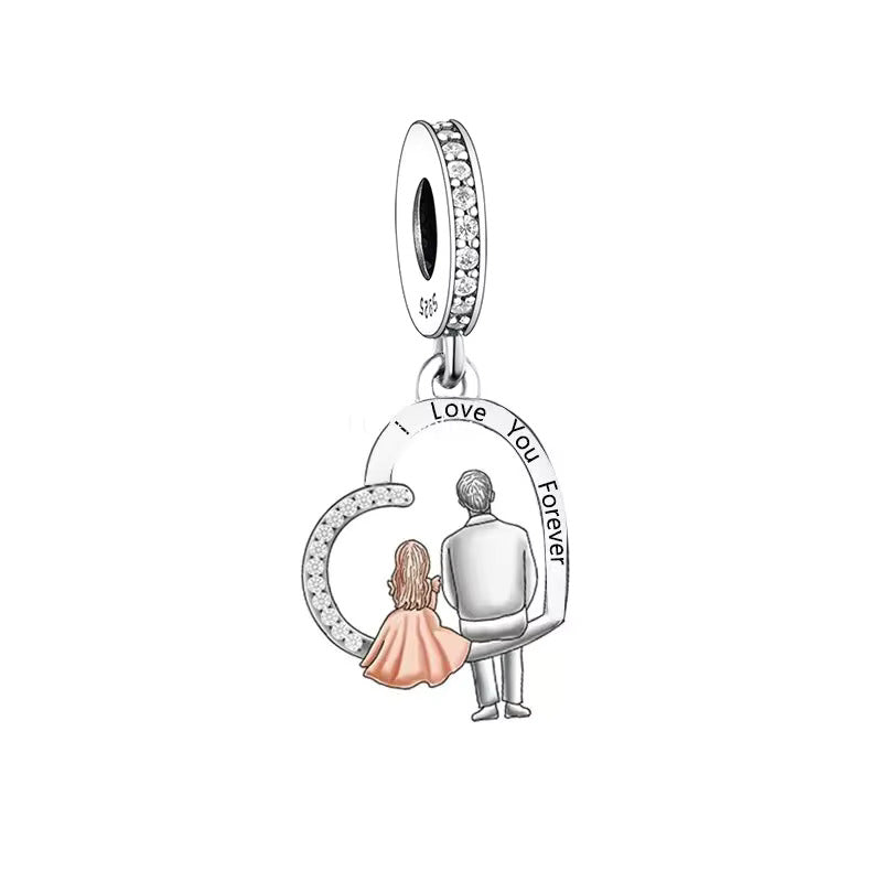 Vater & Tochter – I Love You Forever Charm
