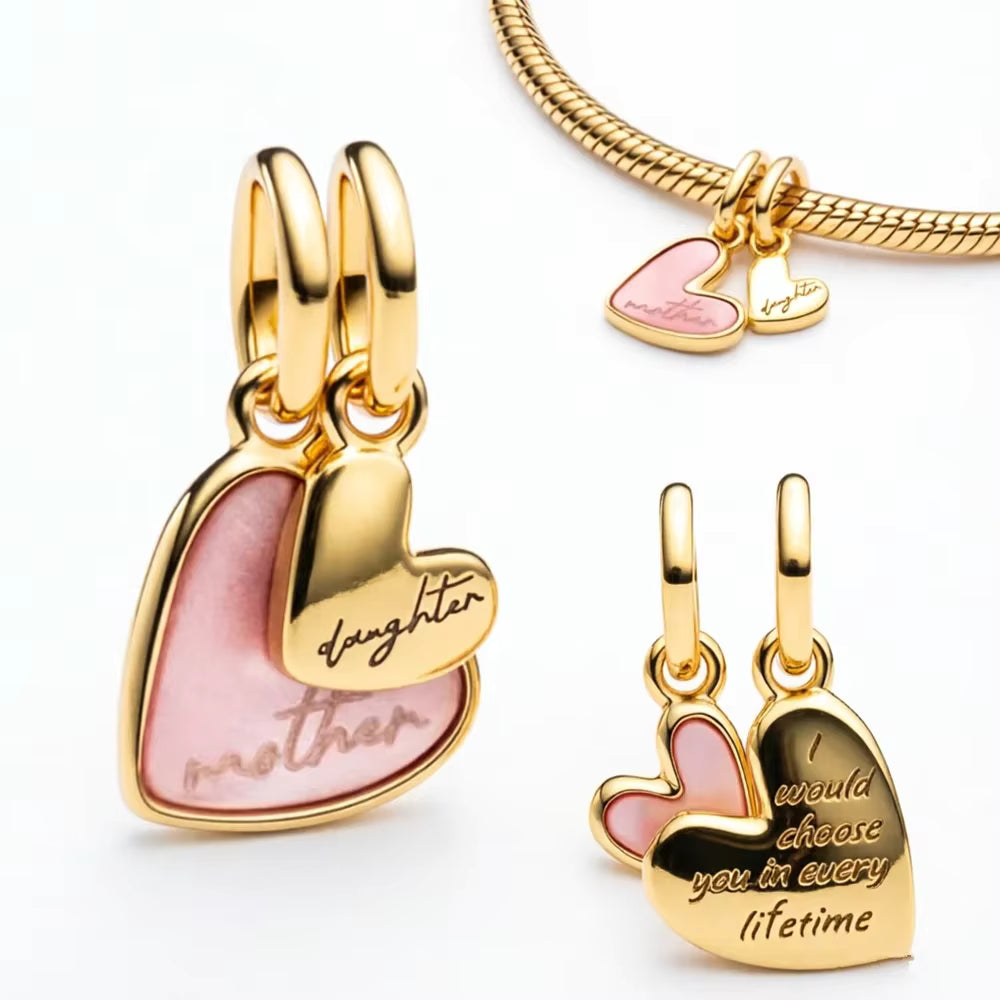 Mother & Daughter – Herz Charm