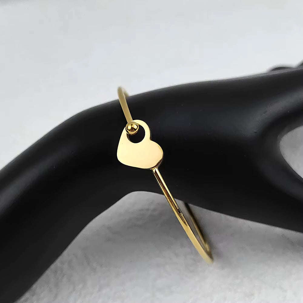 Pure Love – Herz-Armreif in Gold