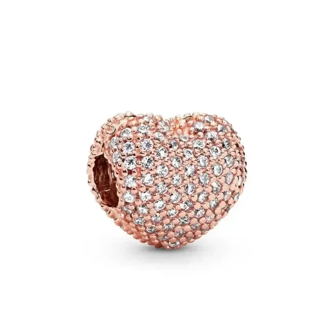 Funkelndes Herz Rosé – Charm