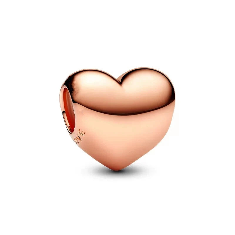 Sanftes Herz – Charm (Roségold)