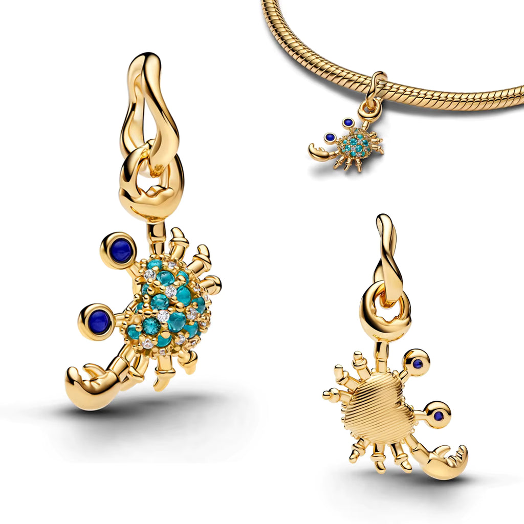 Funkelnder Skorpion Gold – Charm
