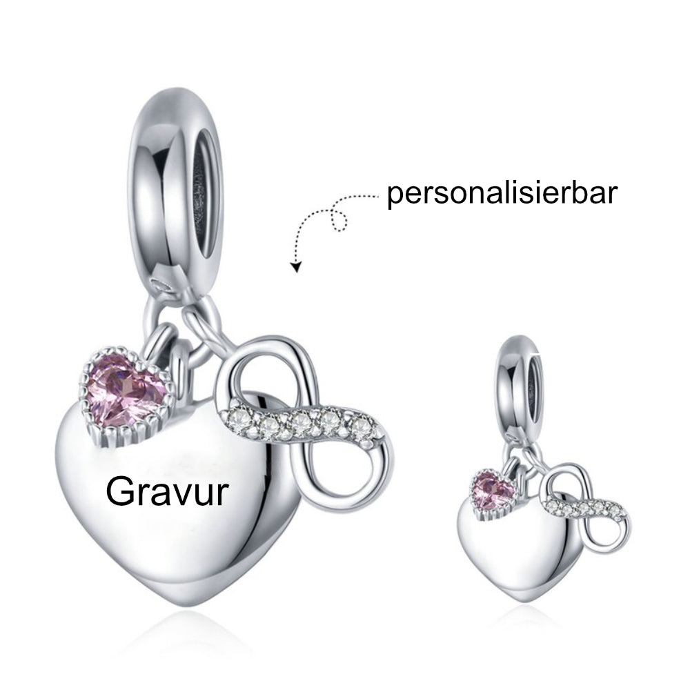 Infinity Herz Gravur – Charm