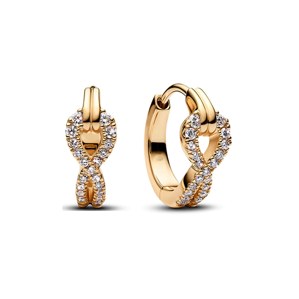 Infinity Love – Vergoldete Creolen