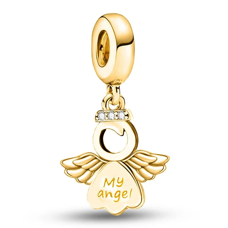 Schutzengel – Charm (Gold)