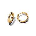 Golden Grace – Faltendesign-Creolen in Gold