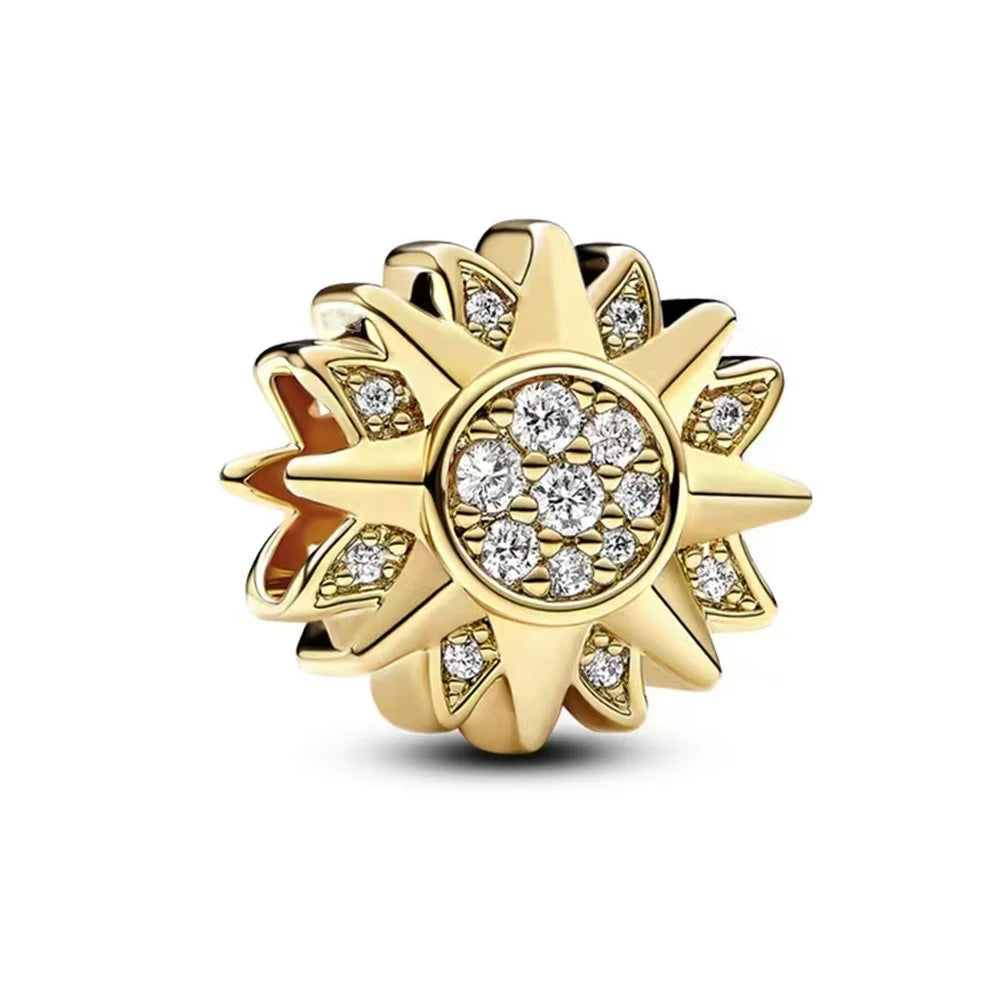 Strahlende Sonne – Gold Charm