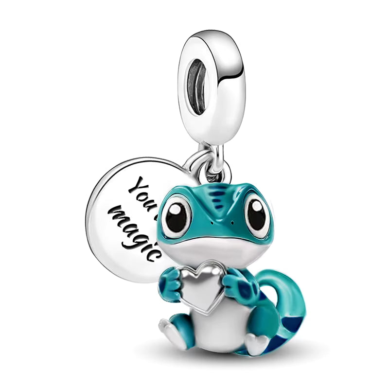 Kleiner Gecko Silber – Charm