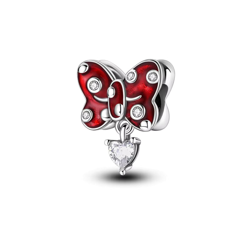 Funkelnde Schleife Rot – Charm