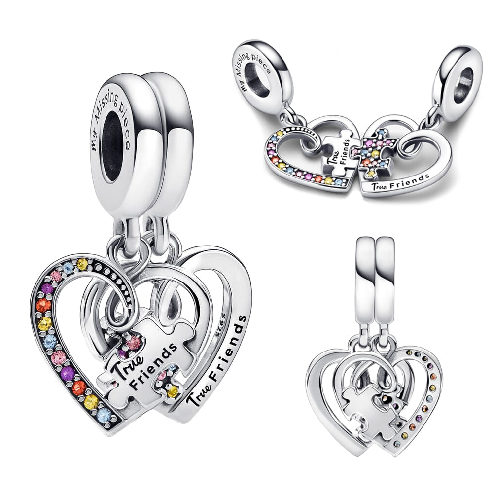 Freundschaft Silber – Doppelcharm