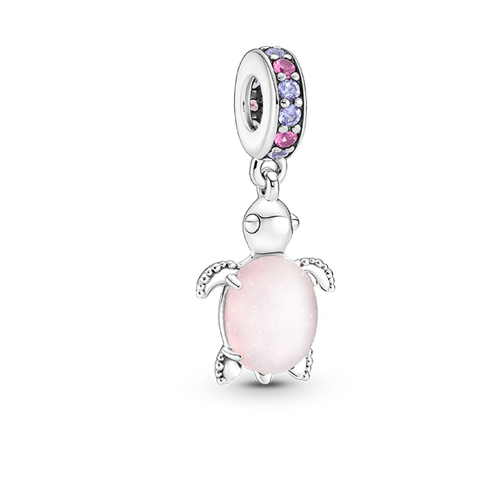 Rosa Schildkröte – Charm-Anhänger