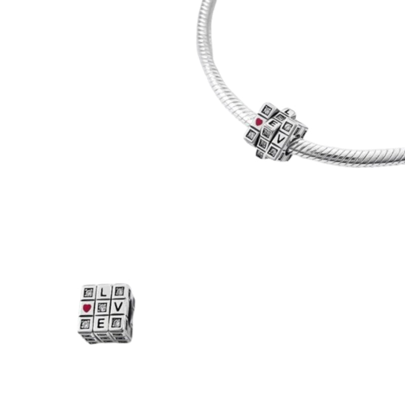 Love Würfel – Beweglicher Charm