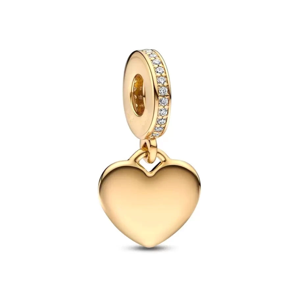 Goldenes Herz – Charm-Anhänger